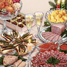 Схема вышивки «Праздник»