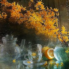 Схема вышивки «Дождливый день.»