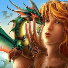 Схема вышивки «с драконом»