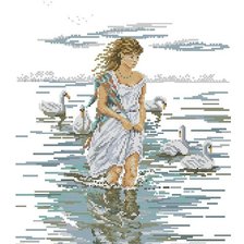 Схема вышивки «девушка»