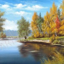 Схема вышивки «Пейзаж»