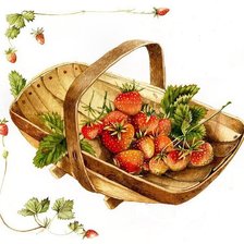 Схема вышивки «клубничка»