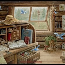 Схема вышивки «Дом.»