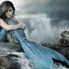 Схема вышивки «Русалка»