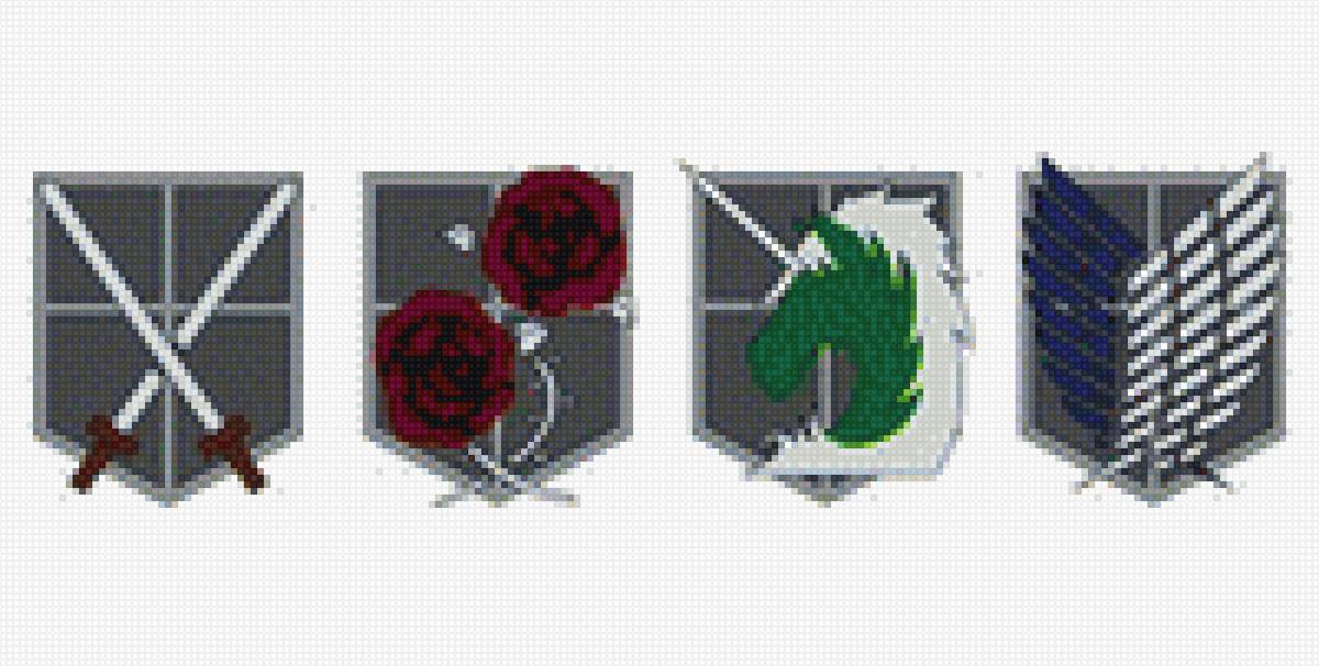 Атака Титанов - аниме, герб, атака титанов - предпросмотр