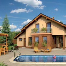 Схема вышивки «дом мечты»