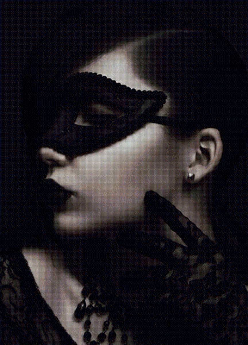 Загадка - люди, маска, девушка - предпросмотр