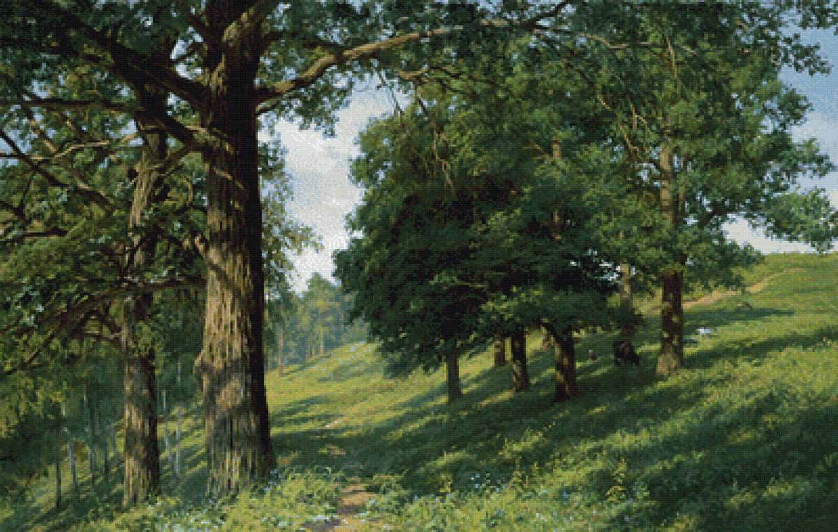 По картине А.Герасимова - природа, лес, лето - предпросмотр