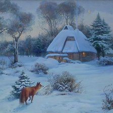 Схема вышивки «По картине В Долгополова»