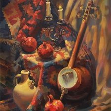 Схема вышивки «Натюрморт по картине Меружана Хачатряна»