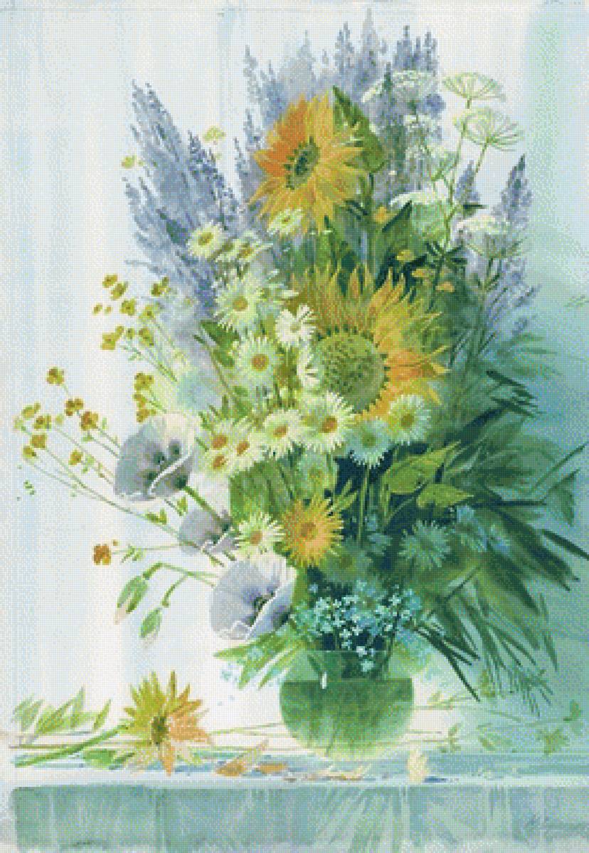 Натюрморт по картине Меружана Хачатряна - цветы - предпросмотр