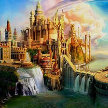 Схема вышивки «волшебный замок»