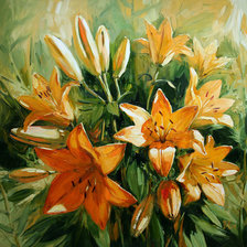 Схема вышивки «лилии»