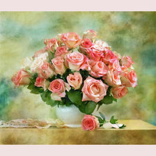 Схема вышивки «розы»