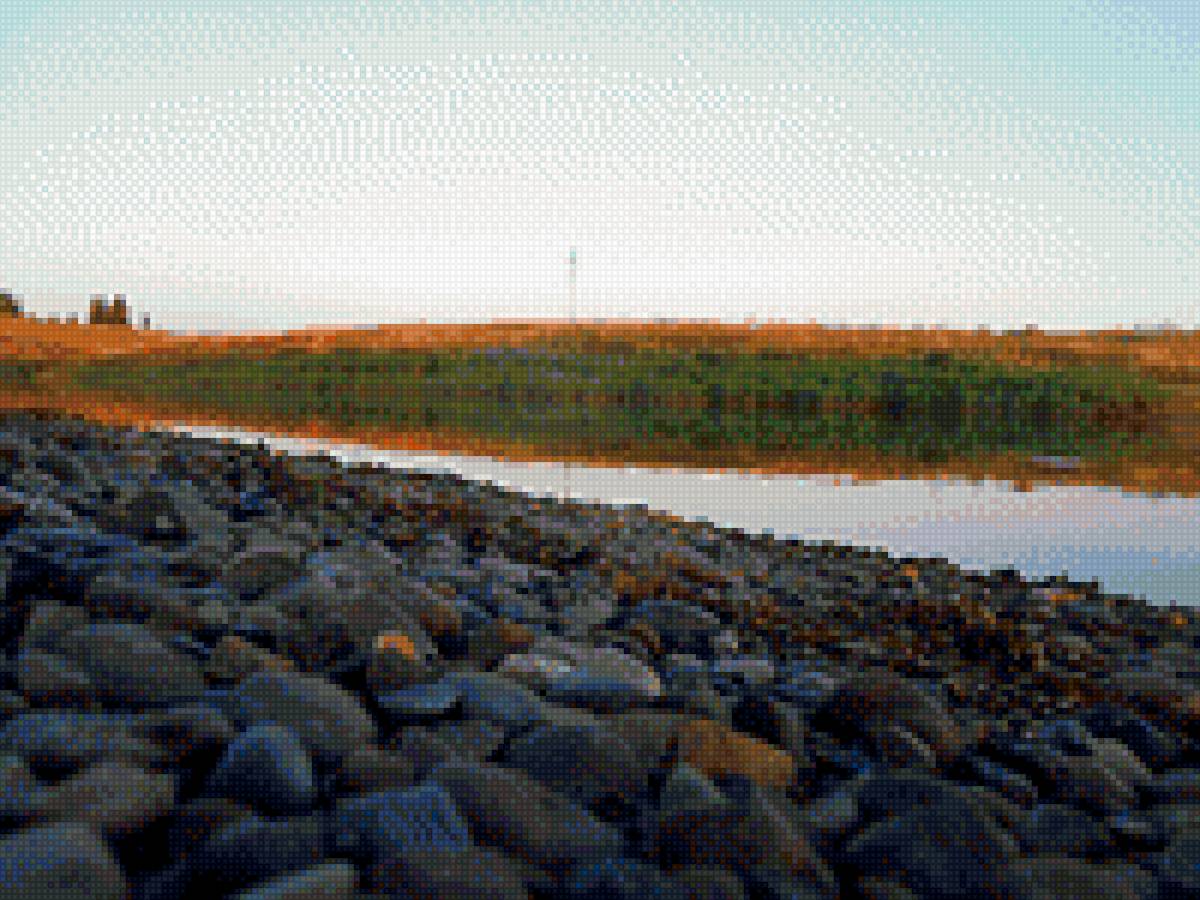 Река Кама. - лето, июнь, пляж., река - предпросмотр