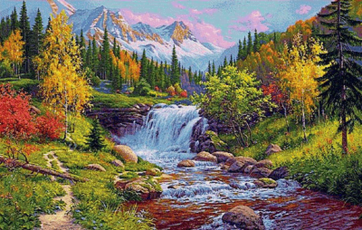 осень в горах - пейзаж, осень, природа - предпросмотр