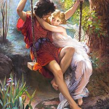 Схема вышивки «На качелях»