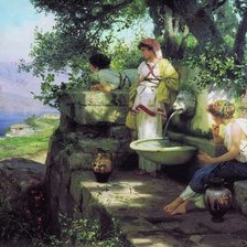 Схема вышивки «у источника (4)»