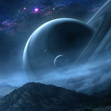 Схема вышивки «Космос»