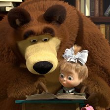 Схема вышивки «Маша и медведь»