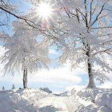 Схема вышивки «Зима»