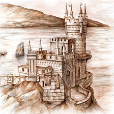 Схема вышивки «Ласточкино гнездо»