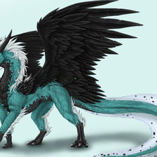 Схема вышивки «Мифическое создание»