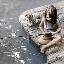 Схема вышивки «Рыбалка»