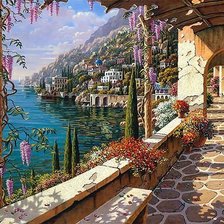 Схема вышивки «южная аллея»