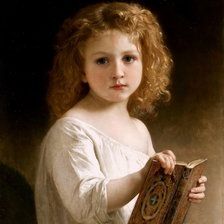 Схема вышивки «девочка с книгой»