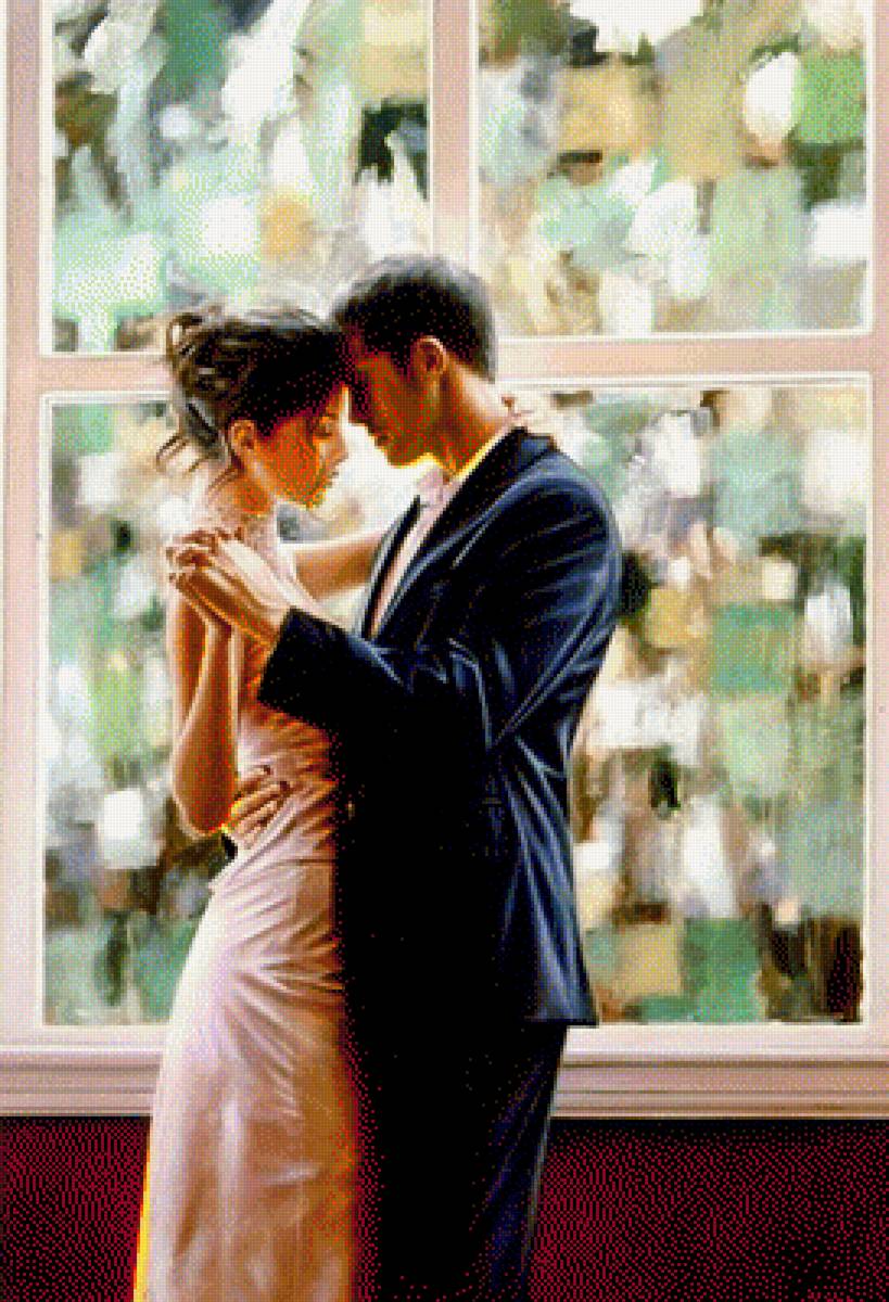 одно дыханье на двоих - влюбленные, поцелуй, встреча, двое - предпросмотр