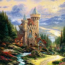 Схема вышивки «Замок»