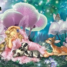 Схема вышивки «фея леса»