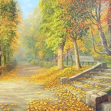 Схема вышивки «Старый парк»