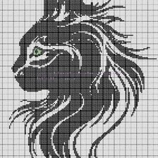 Схема вышивки «Рысь»