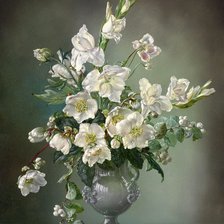 Схема вышивки «белый букет»