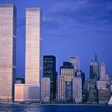 Схема вышивки «Башни-близнецы»