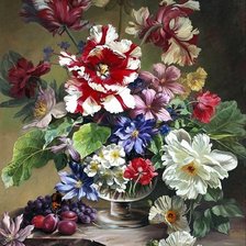 Схема вышивки «Букет в вазе»