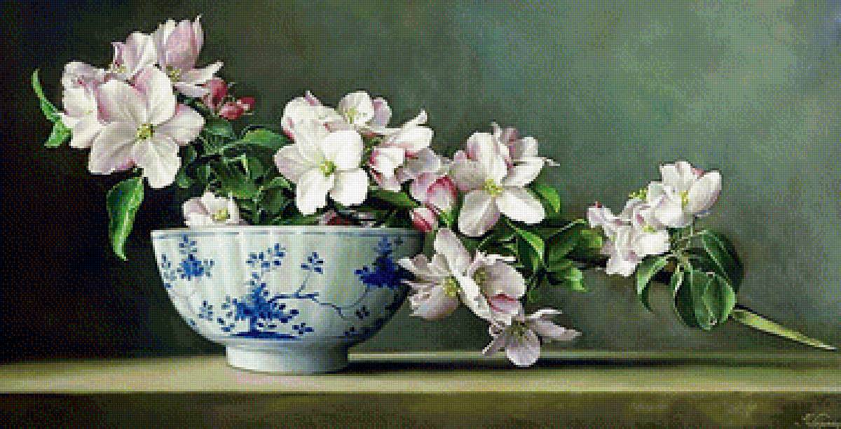 Натюрморт - вышивка крестом - предпросмотр