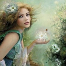 Схема вышивки «Девушка»