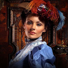 Схема вышивки «Красавица»