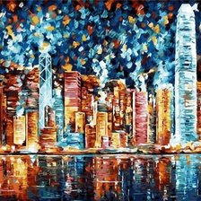 Схема вышивки «город»