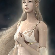 Схема вышивки «Девушка»