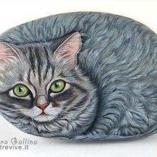 Схема вышивки «кот-подушка2»