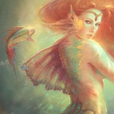 Схема вышивки «Русалочка»