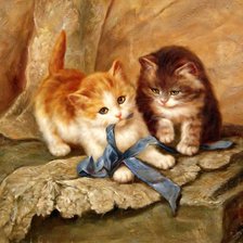 Схема вышивки «Котята»