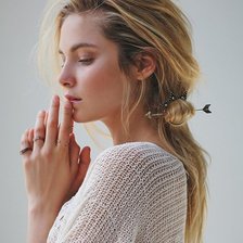 Схема вышивки «Девушка»