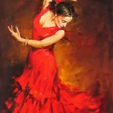 Схема вышивки «испанский танец1»