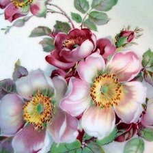 Схема вышивки «шиповник»