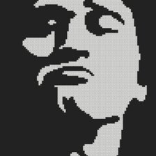 Схема вышивки «Виктор цой.на паспорт»